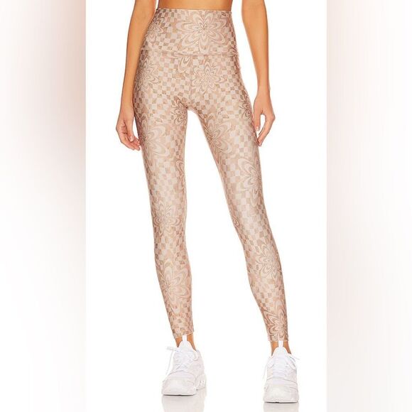 Beyond Yoga High Waisted Midi Legging in Check Flower Small - Picture 1 of 10